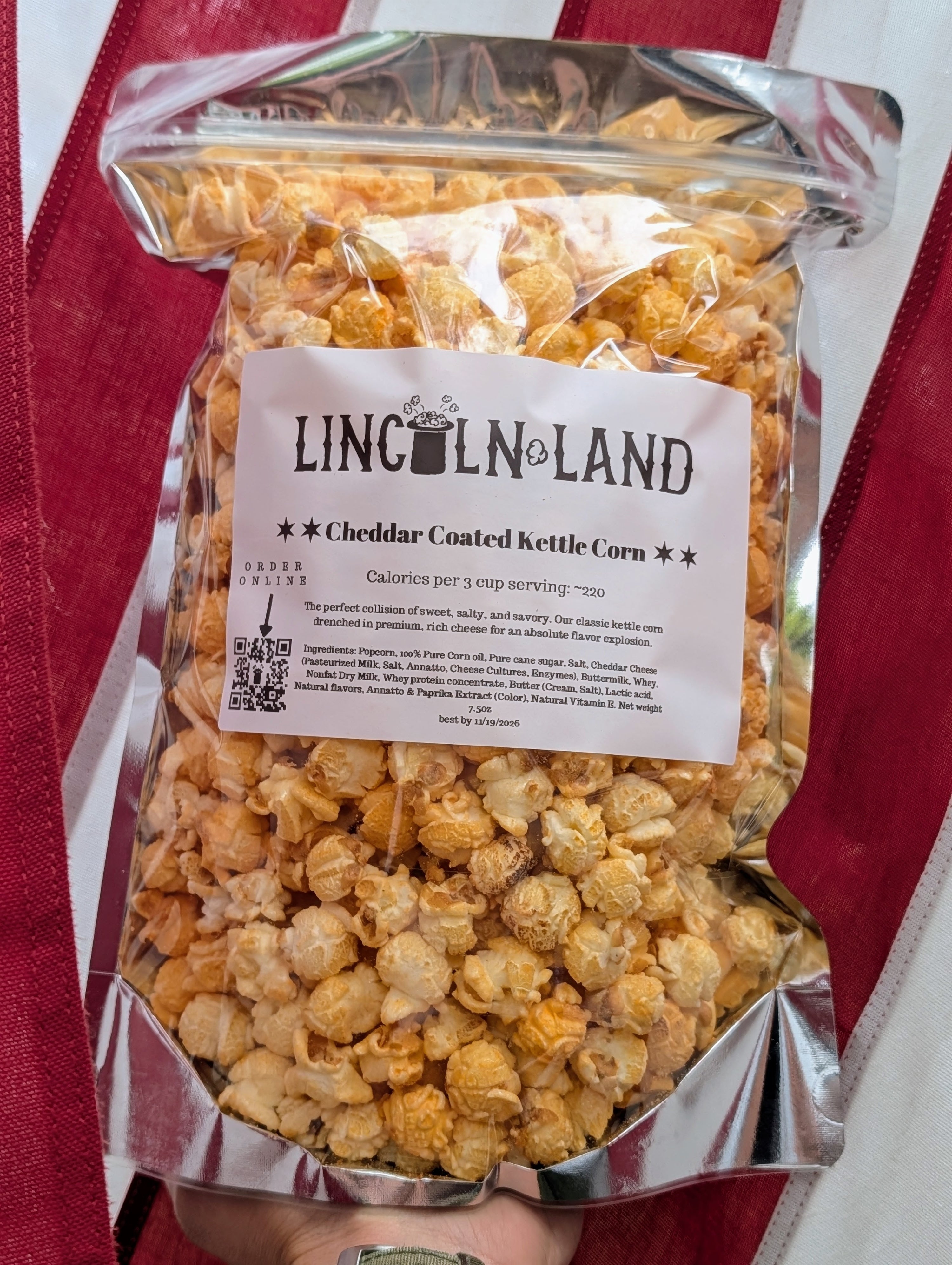 Cheddar Coated Kettle Corn (Limited Drop)