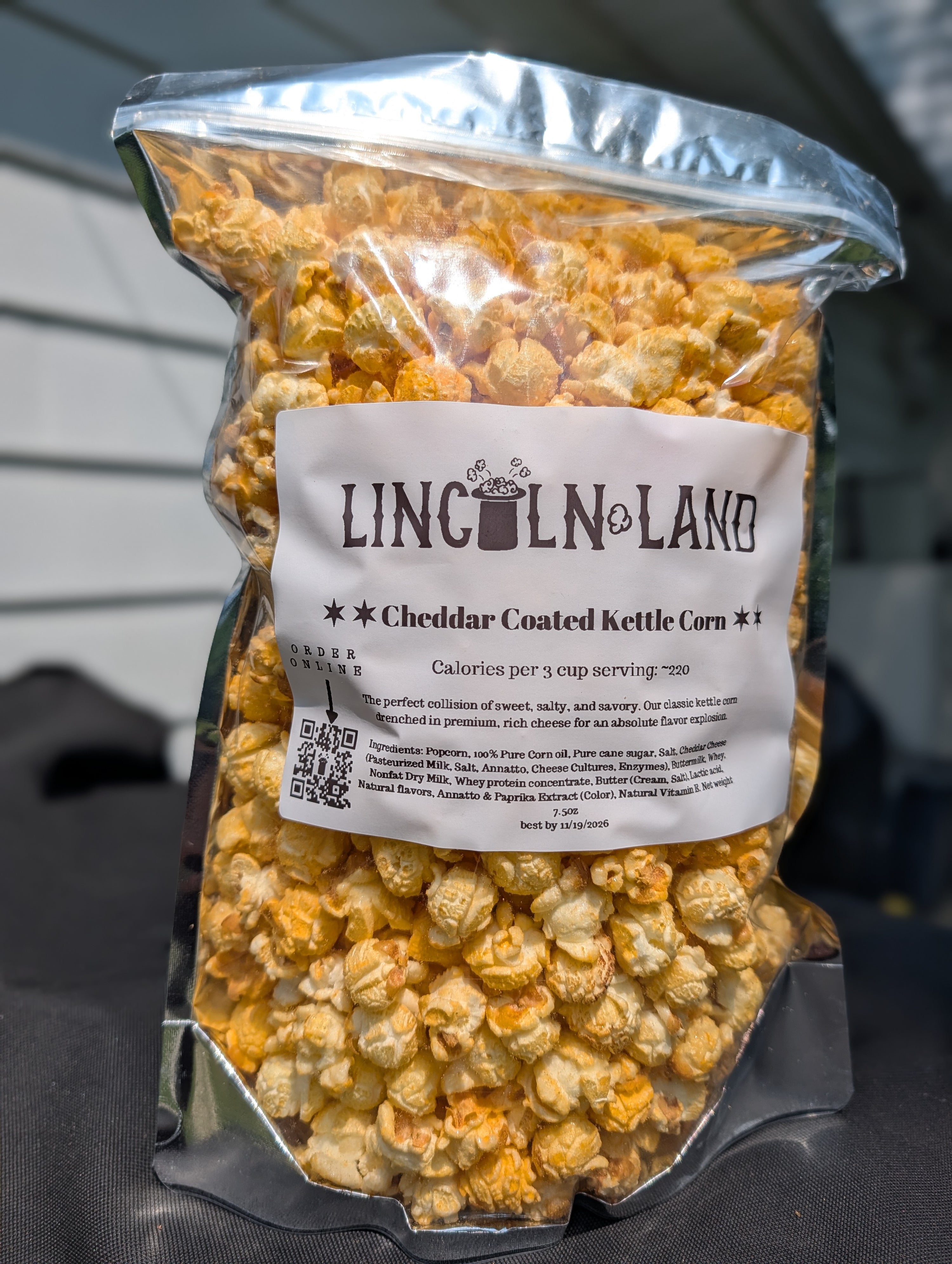 Cheddar Coated Kettle Corn (Limited Drop)